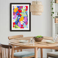 Garden At My Window Art Print Black Frame | Bombinate Garden At My Window Art Print Black Frame | Bombinate