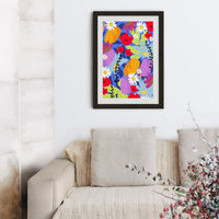 Garden At My Window Art Print Black Frame | Bombinate Garden At My Window Art Print Black Frame | Bombinate