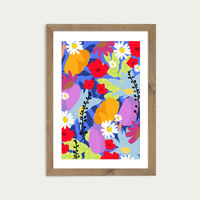 Garden At My Window Art Print Oak Frame | Bombinate Garden At My Window Art Print Oak Frame | Bombinate