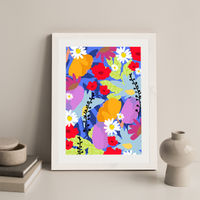 Garden At My Window Art Print White Frame | Bombinate Garden At My Window Art Print White Frame | Bombinate