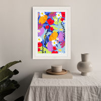 Garden At My Window Art Print White Frame | Bombinate Garden At My Window Art Print White Frame | Bombinate