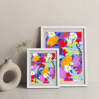 Garden At My Window Art Print White Frame | Bombinate Garden At My Window Art Print White Frame | Bombinate