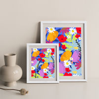 Garden At My Window Art Print White Frame | Bombinate Garden At My Window Art Print White Frame | Bombinate