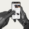 Black Pierluigi Handmade Deer Touch Leather Gloves | Bombinate Black Pierluigi Handmade Deer Touch Leather Gloves | Bombinate