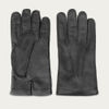 Black Pierluigi Handmade Deer Touch Leather Gloves | Bombinate Black Pierluigi Handmade Deer Touch Leather Gloves | Bombinate