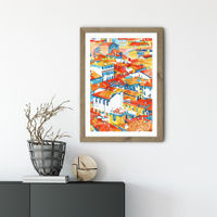 Verona Ulice Art Print Oak Frame | Bombinate Verona Ulice Art Print Oak Frame | Bombinate