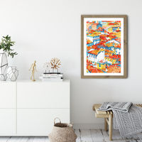 Verona Ulice Art Print Oak Frame | Bombinate Verona Ulice Art Print Oak Frame | Bombinate