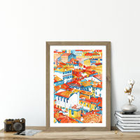 Verona Ulice Art Print Oak Frame | Bombinate Verona Ulice Art Print Oak Frame | Bombinate