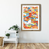 Verona Ulice Art Print Oak Frame | Bombinate Verona Ulice Art Print Oak Frame | Bombinate