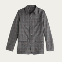 Grey Check The Wool Shacket | Bombinate Grey Check The Wool Shacket | Bombinate