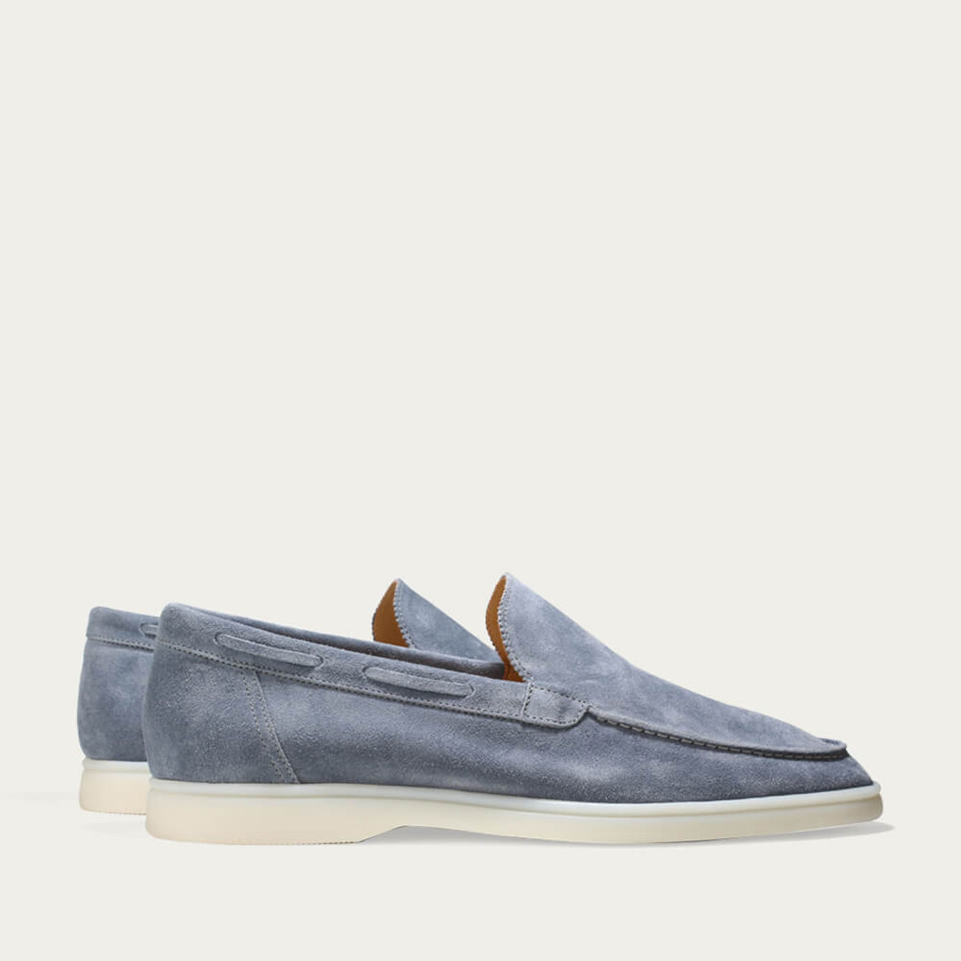 Light Blue Suede Yacht Loafer | Bombinate