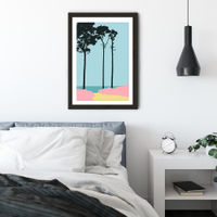 Weststrand Art Print Black Frame | Bombinate Weststrand Art Print Black Frame | Bombinate