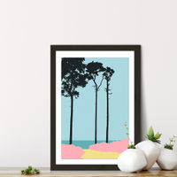 Weststrand Art Print Black Frame | Bombinate Weststrand Art Print Black Frame | Bombinate