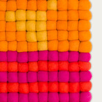Kerala 5 Felt Ball Rug | Bombinate Kerala 5 Felt Ball Rug | Bombinate