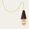 Expanded Cork and Yellow Cable Sino #1 Pendant Lamp | Bombinate Expanded Cork and Yellow Cable Sino #1 Pendant Lamp | Bombinate