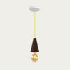 Expanded Cork and Yellow Cable Sino #1 Pendant Lamp | Bombinate Expanded Cork and Yellow Cable Sino #1 Pendant Lamp | Bombinate