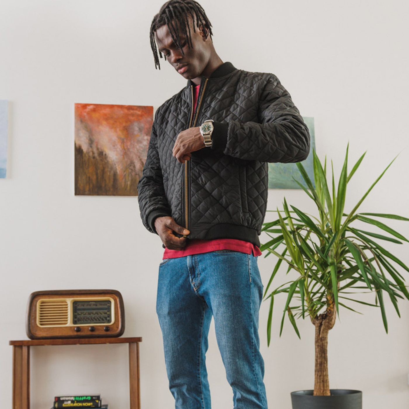 garage bomber jacket