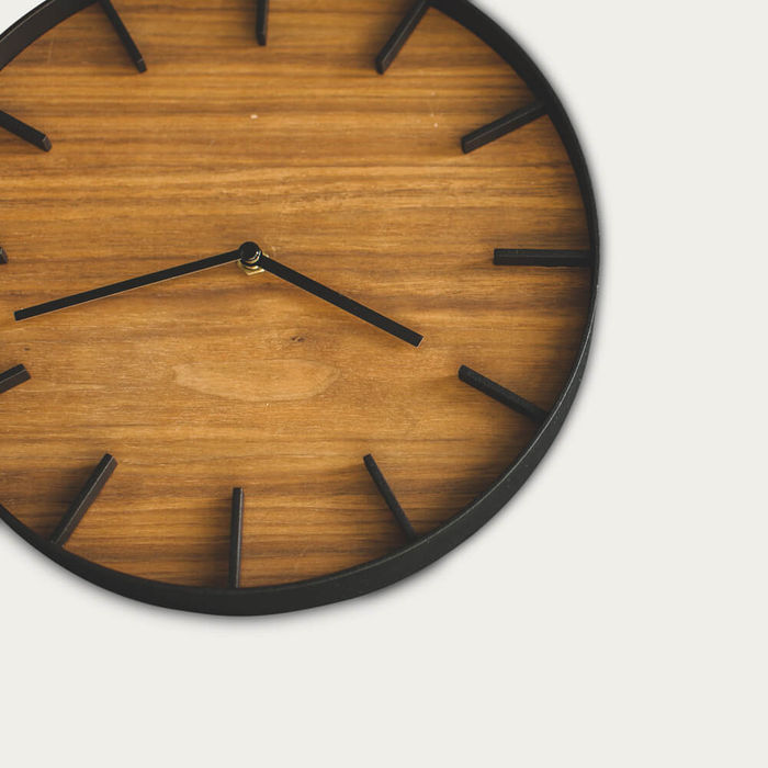 Yamazaki | Brown Rin Wall Clock | Bombinate