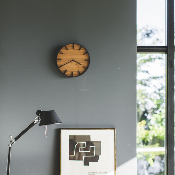 Yamazaki | Brown Rin Wall Clock | Bombinate