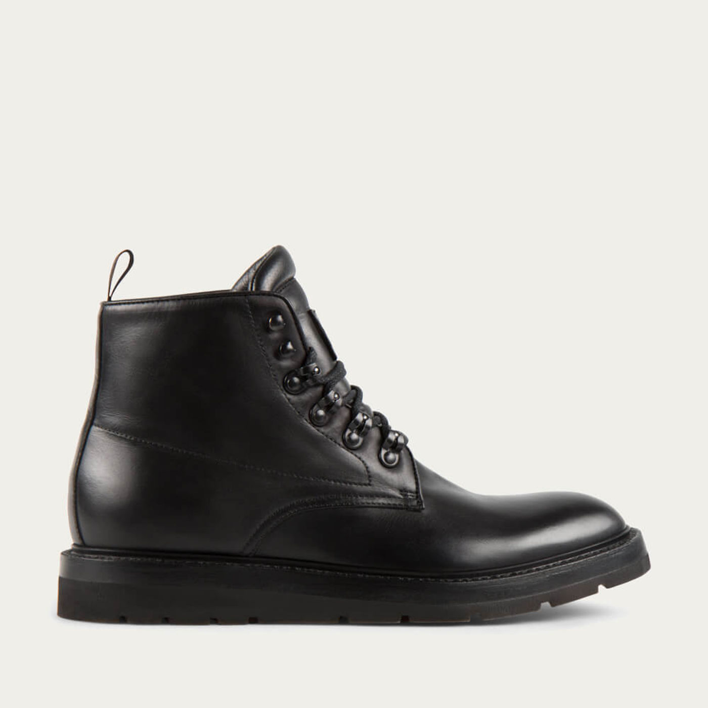 Black Play Cordovan Leather Balmoral Boots | Bombinate