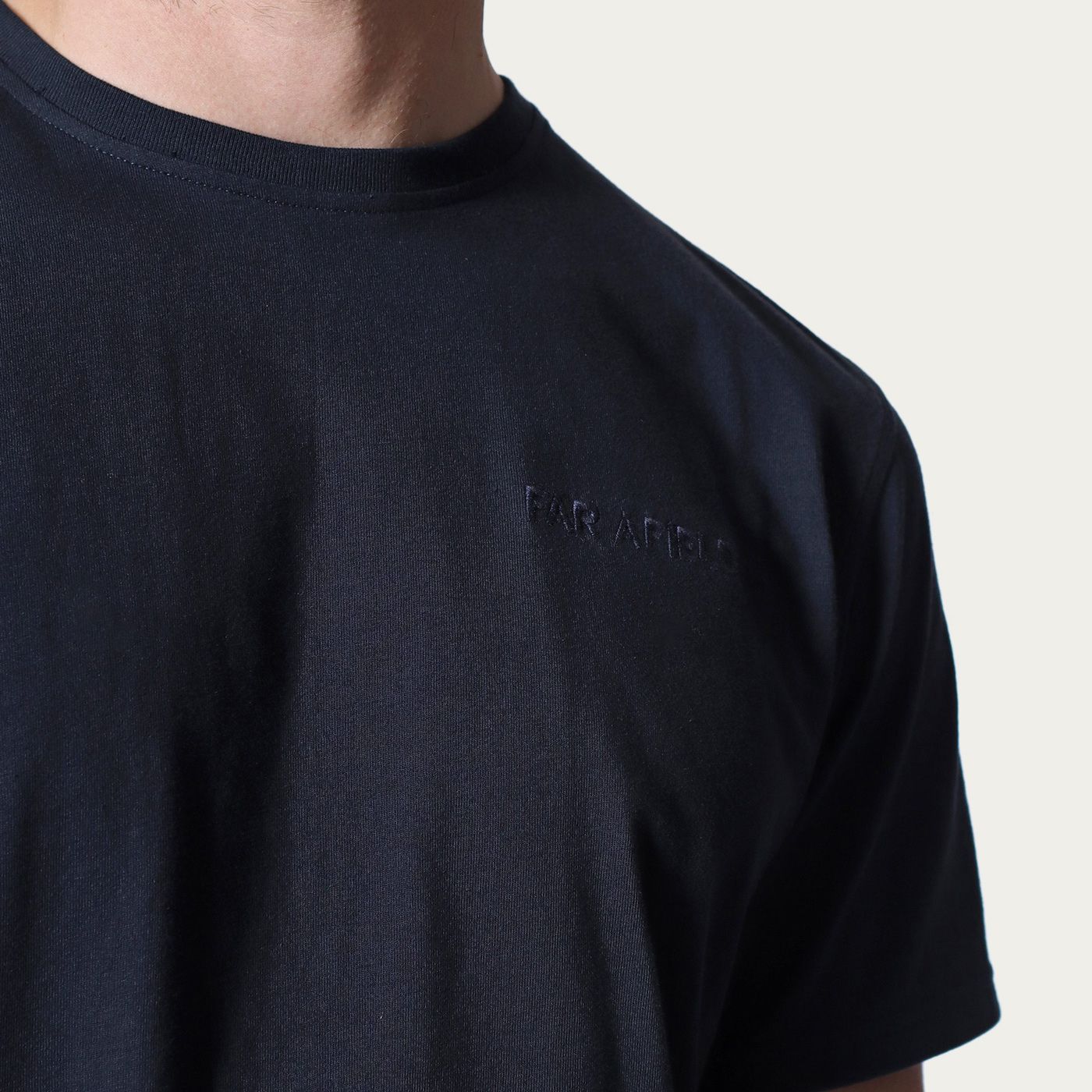 Carbon Blue Embroidered Logo T-Shirt | Bombinate
