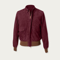 Bordeaux McQueen A-2 Suede Blouson MTO | Bombinate Bordeaux McQueen A-2 Suede Blouson MTO | Bombinate