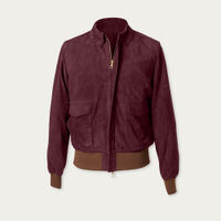 Burgundy McQueen A-2 Suede Blouson MTO | Bombinate Burgundy McQueen A-2 Suede Blouson MTO | Bombinate