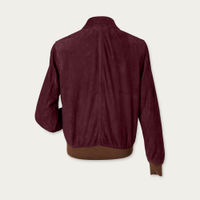 Burgundy McQueen A-2 Suede Blouson MTO | Bombinate Burgundy McQueen A-2 Suede Blouson MTO | Bombinate