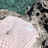 Red Lido Beach Towel Plaid | Bombinate Red Lido Beach Towel Plaid | Bombinate