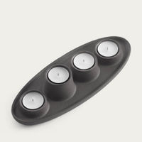 Dark Grey 4 Funnel Aye Aye! Candle Holder | Bombinate Dark Grey 4 Funnel Aye Aye! Candle Holder | Bombinate