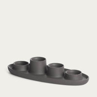Dark Grey 4 Funnel Aye Aye! Candle Holder | Bombinate Dark Grey 4 Funnel Aye Aye! Candle Holder | Bombinate