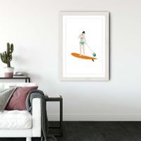 Sup Art Print White Frame | Bombinate Sup Art Print White Frame | Bombinate