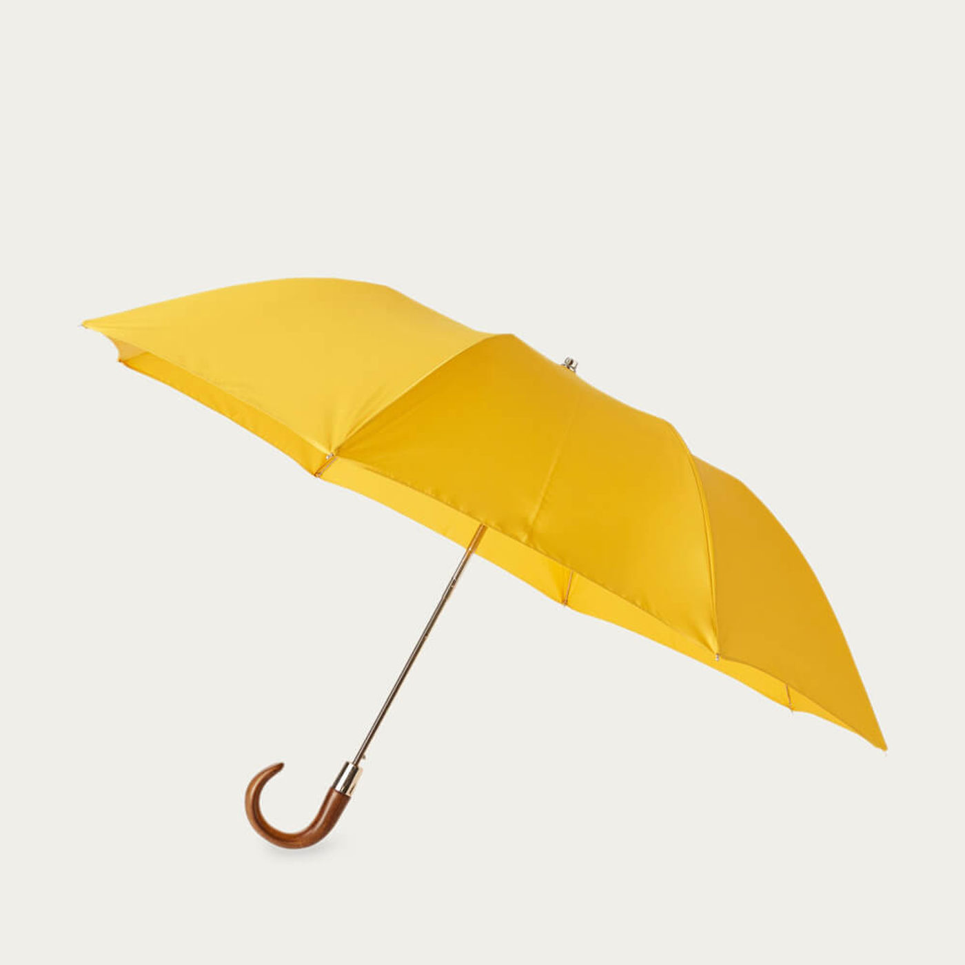 Cornfield Yellow Telescopic Umbrella Smooth Maple | Bombinate