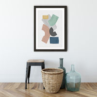 Pastel Paint Blocks Art Print Black Frame | Bombinate Pastel Paint Blocks Art Print Black Frame | Bombinate