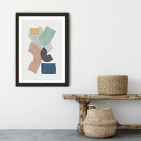 Pastel Paint Blocks Art Print Black Frame | Bombinate Pastel Paint Blocks Art Print Black Frame | Bombinate