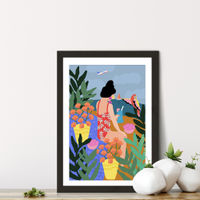 I Miss the Beach Art Print Black Frame | Bombinate I Miss the Beach Art Print Black Frame | Bombinate