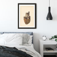 Head Stone Art Print Black Frame | Bombinate Head Stone Art Print Black Frame | Bombinate