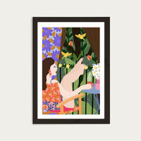 Waiting for The Summer to Come Art Print Black Frame | Bombinate Waiting for The Summer to Come Art Print Black Frame | Bombinate