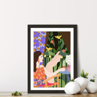 Waiting for The Summer to Come Art Print Black Frame | Bombinate Waiting for The Summer to Come Art Print Black Frame | Bombinate