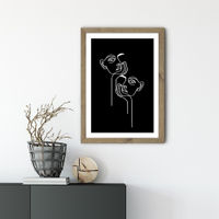 Boredom BW Art Print Oak Frame | Bombinate Boredom BW Art Print Oak Frame | Bombinate