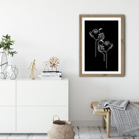 Boredom BW Art Print Oak Frame | Bombinate Boredom BW Art Print Oak Frame | Bombinate