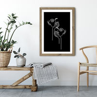 Boredom BW Art Print Oak Frame | Bombinate Boredom BW Art Print Oak Frame | Bombinate