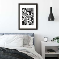 Black Frame Geometric II Art Print | Bombinate Black Frame Geometric II Art Print | Bombinate
