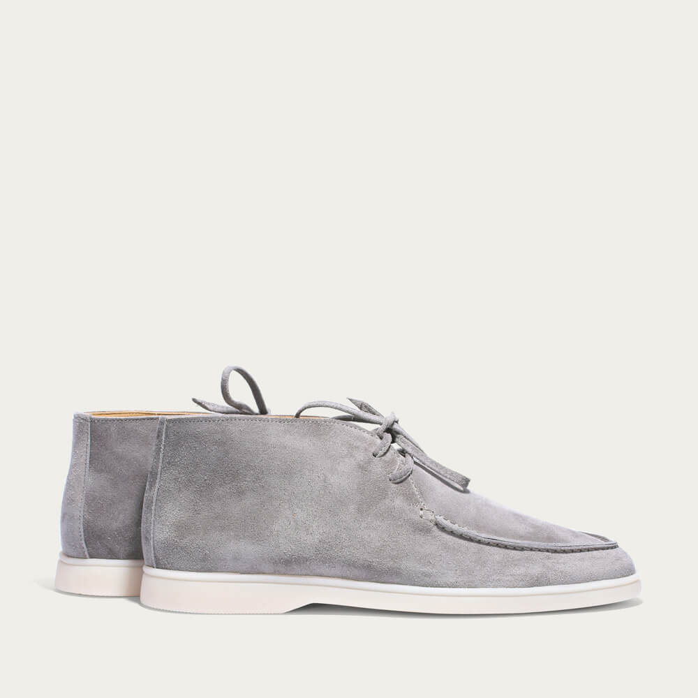grey suede desert boots