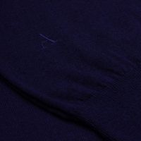 Dark Navy Merino Wool Slipover | Bombinate