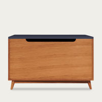 Navy Souk Storage Chest - Honey Oak | Bombinate Navy Souk Storage Chest - Honey Oak | Bombinate