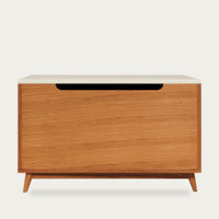 Off White Souk Storage Chest - Honey Oak | Bombinate Off White Souk Storage Chest - Honey Oak | Bombinate