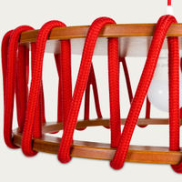 Red Macaron Pendant Lamp | Bombinate Red Macaron Pendant Lamp | Bombinate