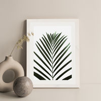 Lush Tropical Palms Art Print White Frame | Bombinate Lush Tropical Palms Art Print White Frame | Bombinate
