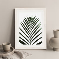 Lush Tropical Palms Art Print White Frame | Bombinate Lush Tropical Palms Art Print White Frame | Bombinate